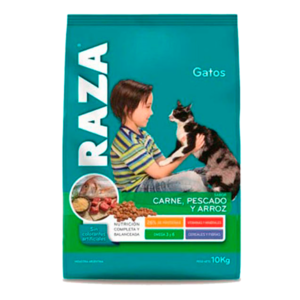 Raza Gato Mix (Carne, Pescado y Arroz) x 10 Kg