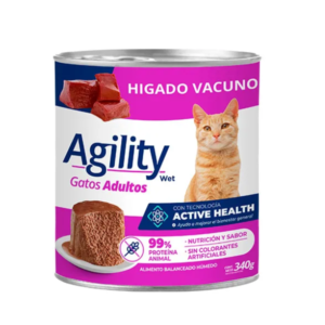 Lata Agility Gato Higado x 340 grs.