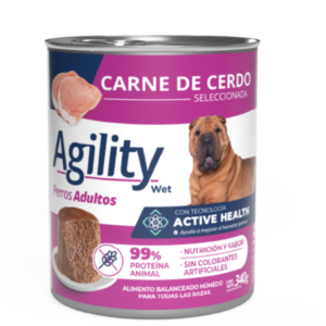 Lata Agility Perro Adulto Cerdo x 340 grs.