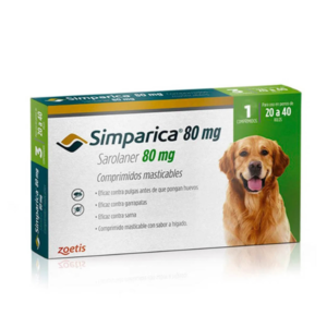 Pastilla Simparica 20 a 40 kg