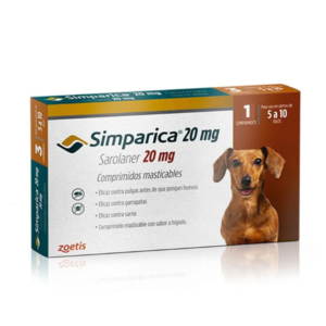 Pastilla Simparica 5 a 10 kg