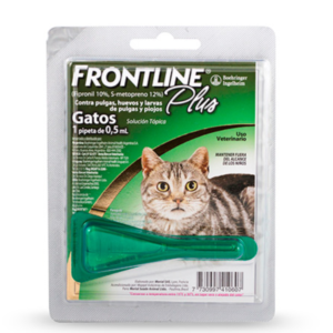 Pipeta Frontline Plus Gatos Todos los Tamaños (Verde)