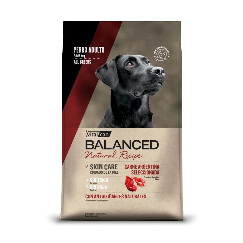 Vital Balanced Perro Natural Recipe Carne 15Kg