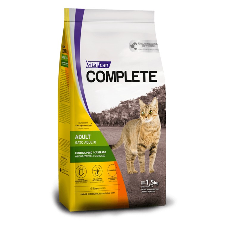 Vital Complete Ctrl Peso Gato X 7.50 KG