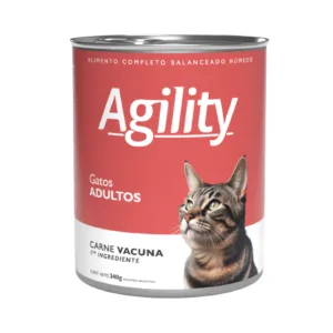 Agility Adultos Gato Carne Lata 0.340 Kg
