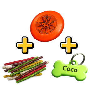 REGALO Frisbee + Golosinas + Medalla Plástica