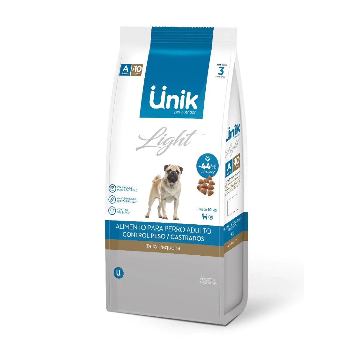 Unik Perro Adulto Small Castrado X 3 KG