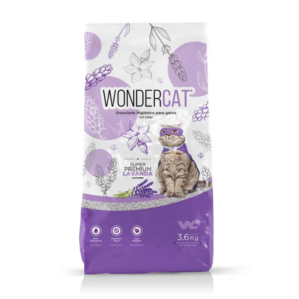 Wondercat Premium Lavanda X 3.6 Kg