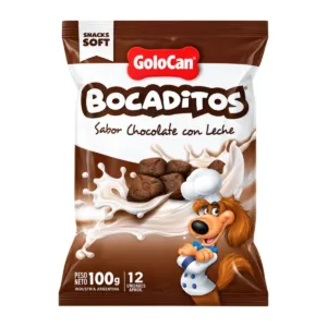 Golocan Bocaditos Semihúmedos Chocolate con Leche X 100 Grs