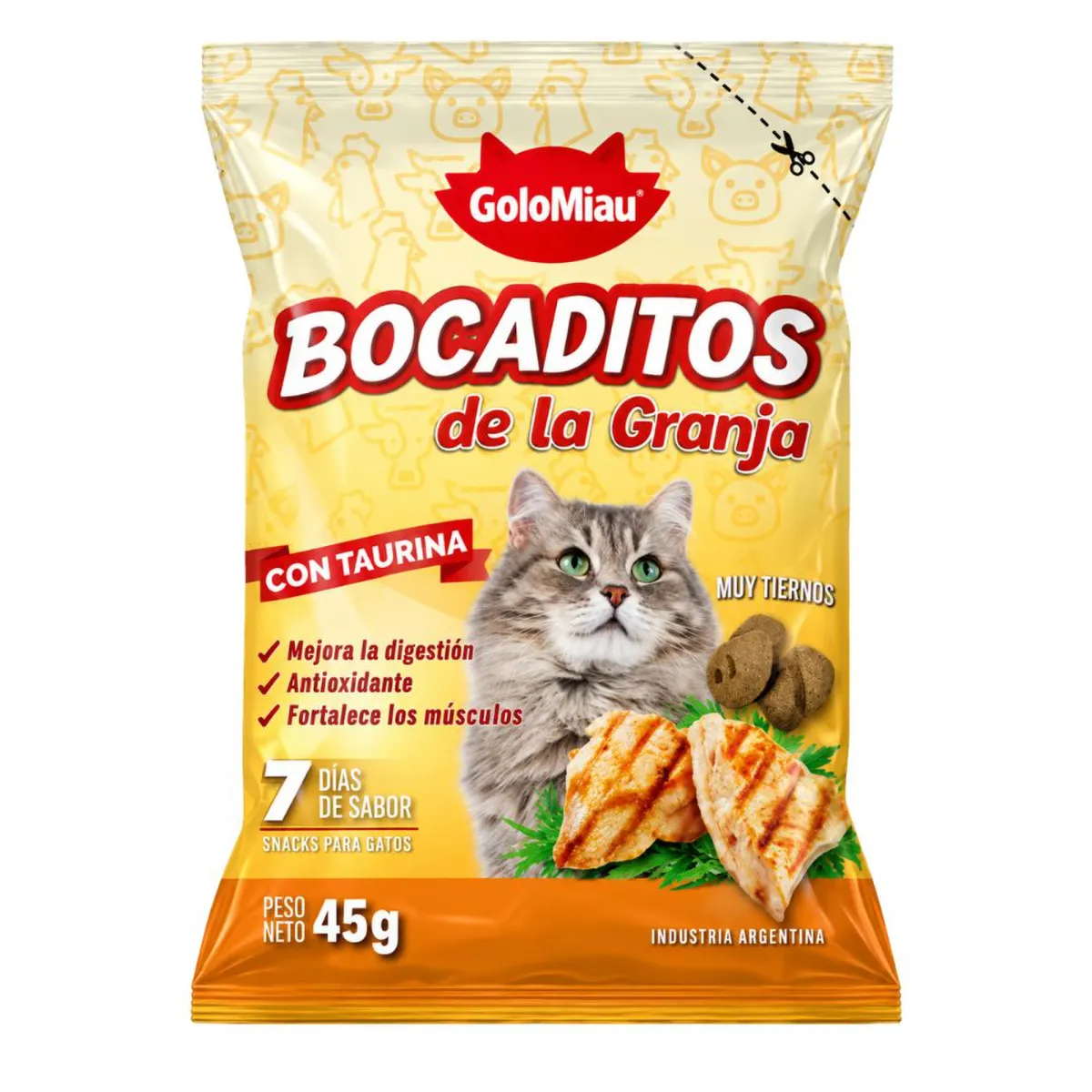 Golocan Bocaditos de la Granja para Gatos X 45 Grs