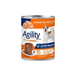 Agility Adultos Perro Pollo Lata 0.340 Kg
