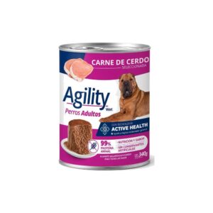 Agility Adultos Perro Cerdo Lata 0.340 Kg